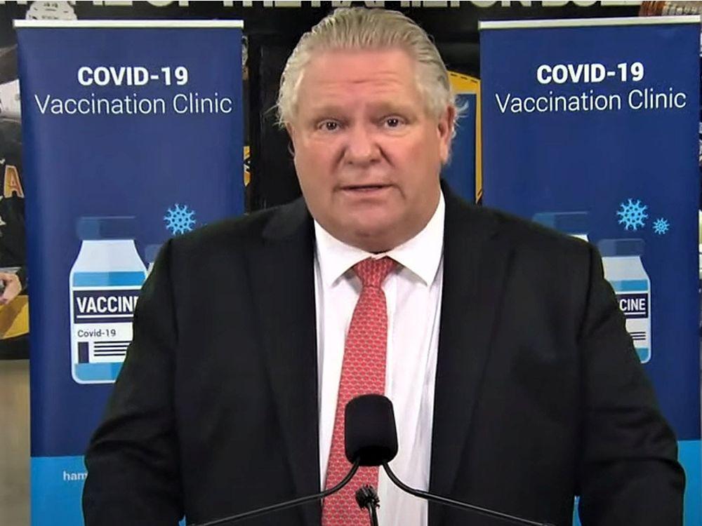 'God Bless America!' Doug Ford praises U.S. for promising to send vaccines to Canada