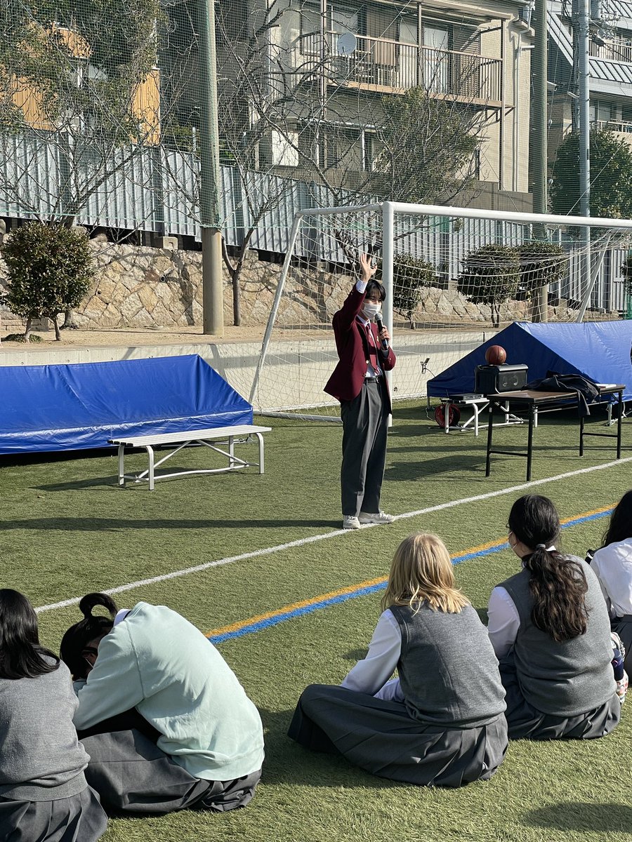 marist_kobe's tweet image. We brought back our pre-Covid tradition of Friday assemblies with a passionate reflection about the importance of saying hello from our student council president, Sangmin. #studentlife #publicspeaking #sayinghello #kobejapan #internationalschool