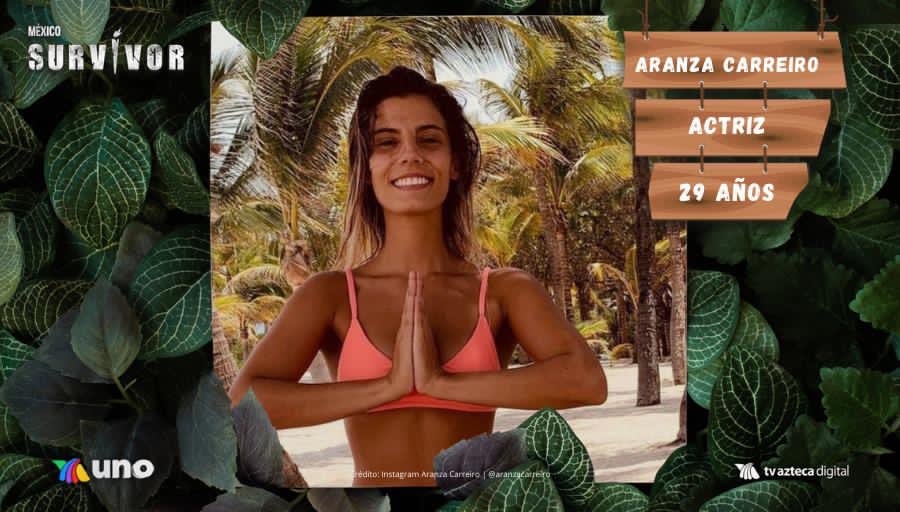 ¡La guapísima actriz, <a href="/AranzaCarreiro/">Aranza Carreiro</a> decidió enfrentarse a vivir la experiencia más extrema en  #SurvivorMéxico! 🧘🏻‍♀️🌴

¡MUY PRONTO! 7 de abril en Azteca UNO. 🌿📺