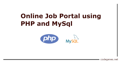 CodegenesNet's tweet image. New post (Online Job Portal using php and mysql with source code) has been published on codegenes - is.gd/zWgVe4