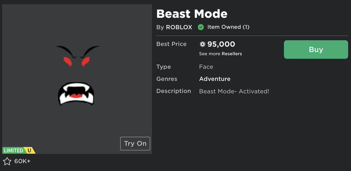 Роблокс limited. Beast Mode Roblox. Beast face Roblox. Roblox Limited items.