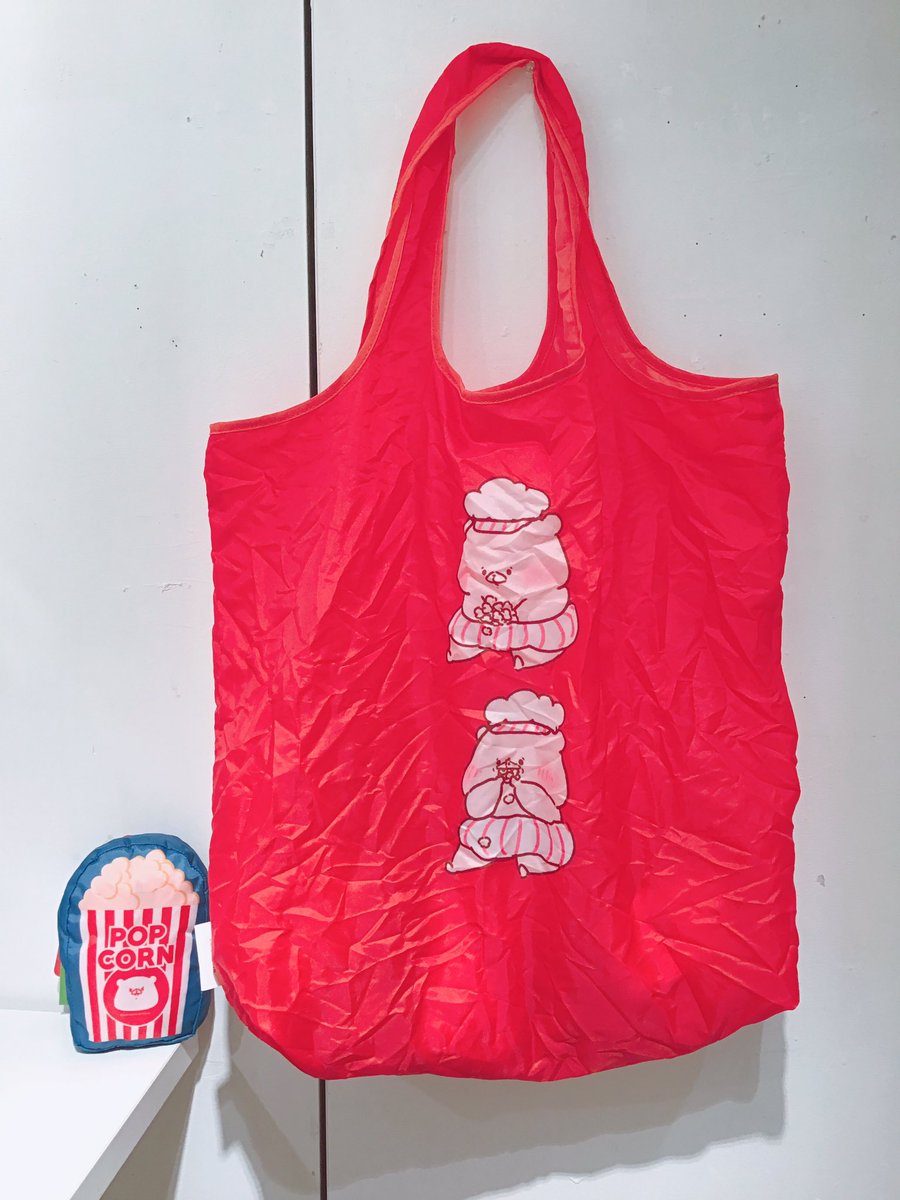 Fewmany 新宿マルイアネックス3階 新作入荷情報 さいきたむむさん ともだちはくま 新商品 ポップコーン エコバッグ 入荷いたしました ビビットカラーがかわいい コンパクトに収納するとポップコーンになっちゃいます 普段のお買い物に