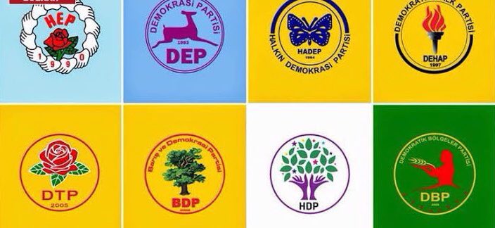 baydemirosman's tweet photo. Kesintisiz 30 yıldır barış elini uzatan, birlikte yaşam için ısrar eden Kürde; Devletin yanıtı aşağıda ki partilerin kapatılma iddanamelerinde yazılı...
Kürd Halkına düşmanlık yapanlar, kaybetmeye mahkumdur...
#HDPKAPATILAMAZ https://t.co/KhEBUMJBXe