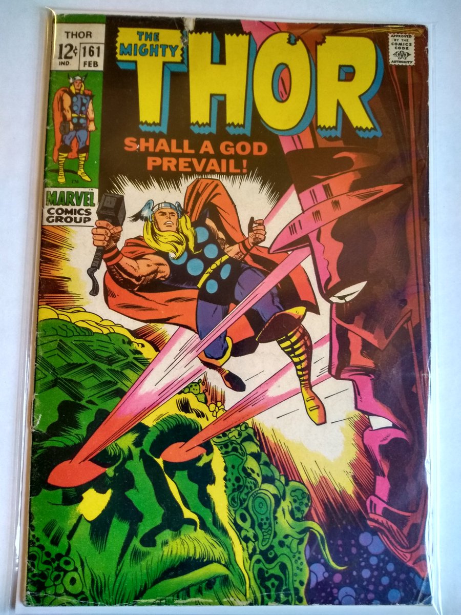 Another one from my Grandma's collection. This was the first Thor comic I ever read. Cover by King Kirby. #comics https://t.co/bCE5IGi0om