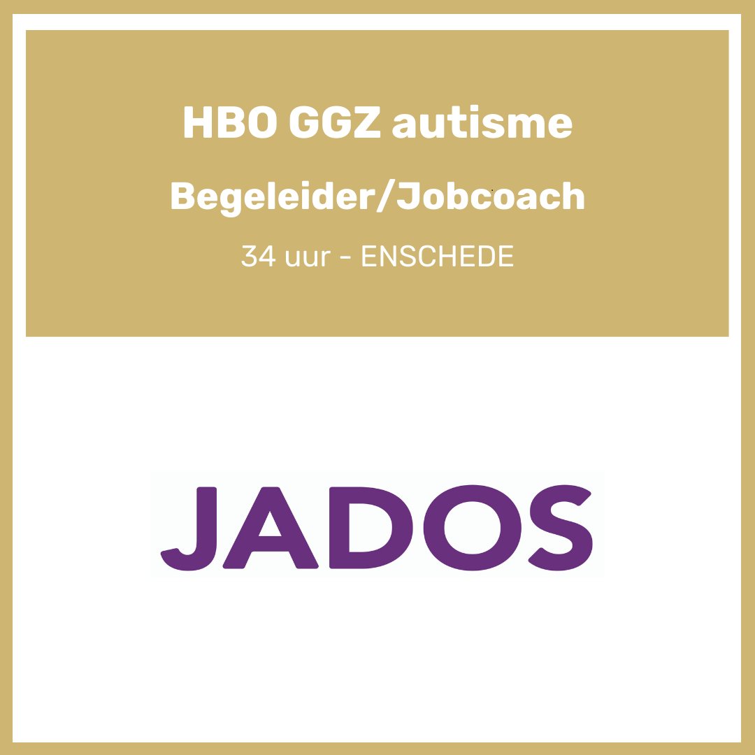 Werken binnen #Jados betekent werken vanuit #ambities. Spreekt dit jou aan? Pak dan je kans om te #solliciteren op deze #vacature ow.ly/uRjG50Ef8jz