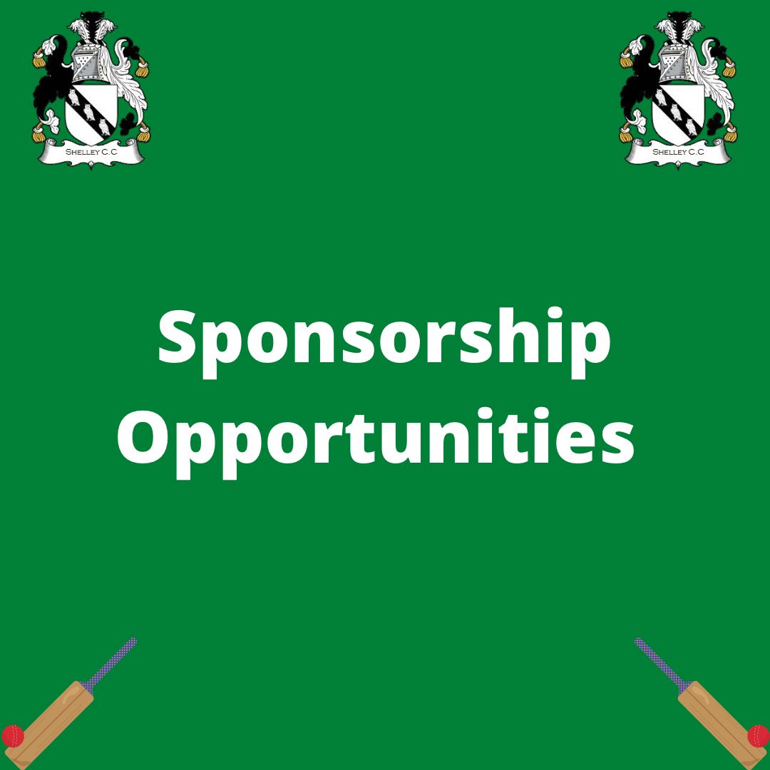 ShelleyCricket's tweet photo. We have a variety of sponsorship opportunities available at Shelley CC. If you or someone you know are interested in sponsoring us then please email us at info@shelleycricketclub.com for further details! https://t.co/rY2eGWQWob
