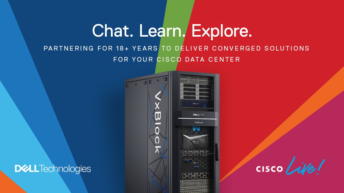 joshdabrams's tweet photo. Join #DellTech at virtual #CiscoLive and get ready to #RockTheBlock with all new updates to @DellEMC_CI #VxBlock. Make sure you register so you can visit our page  and chat with our experts. https://t.co/IZJEftLdMf #Iwork4Dell https://t.co/NMeyXsHqI8