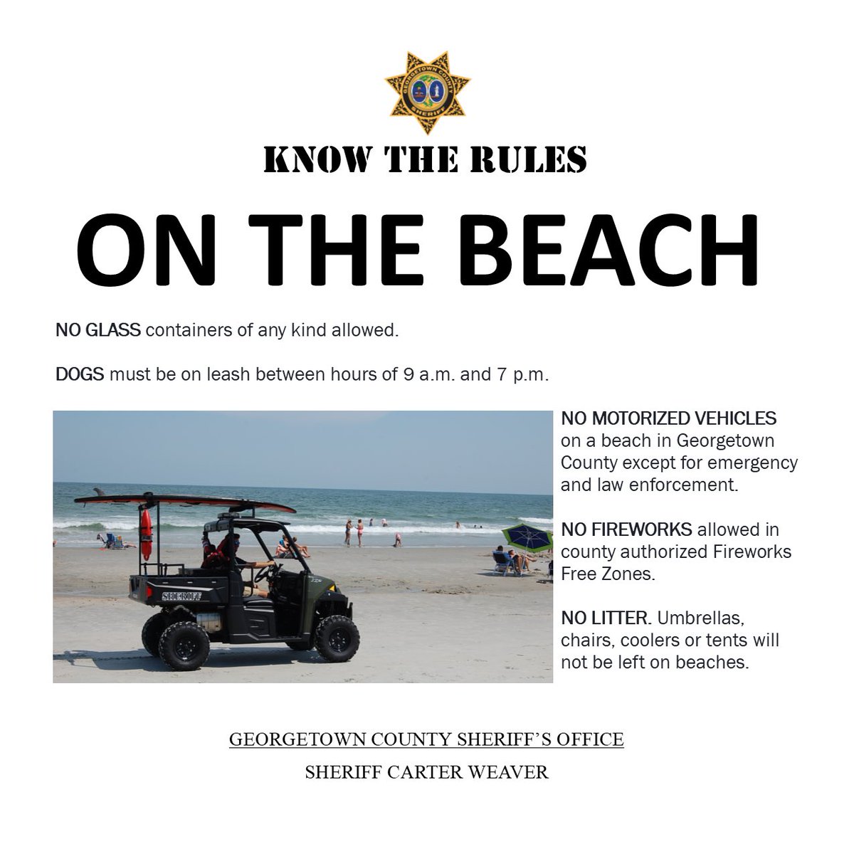 GTownSheriff's tweet photo. Know before you go.... https://t.co/tWVsVBieqU