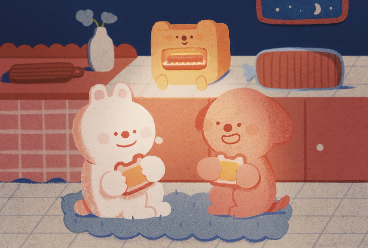 torudraw's tweet photo. midnight snack 🍞 https://t.co/3J1Px2di7I