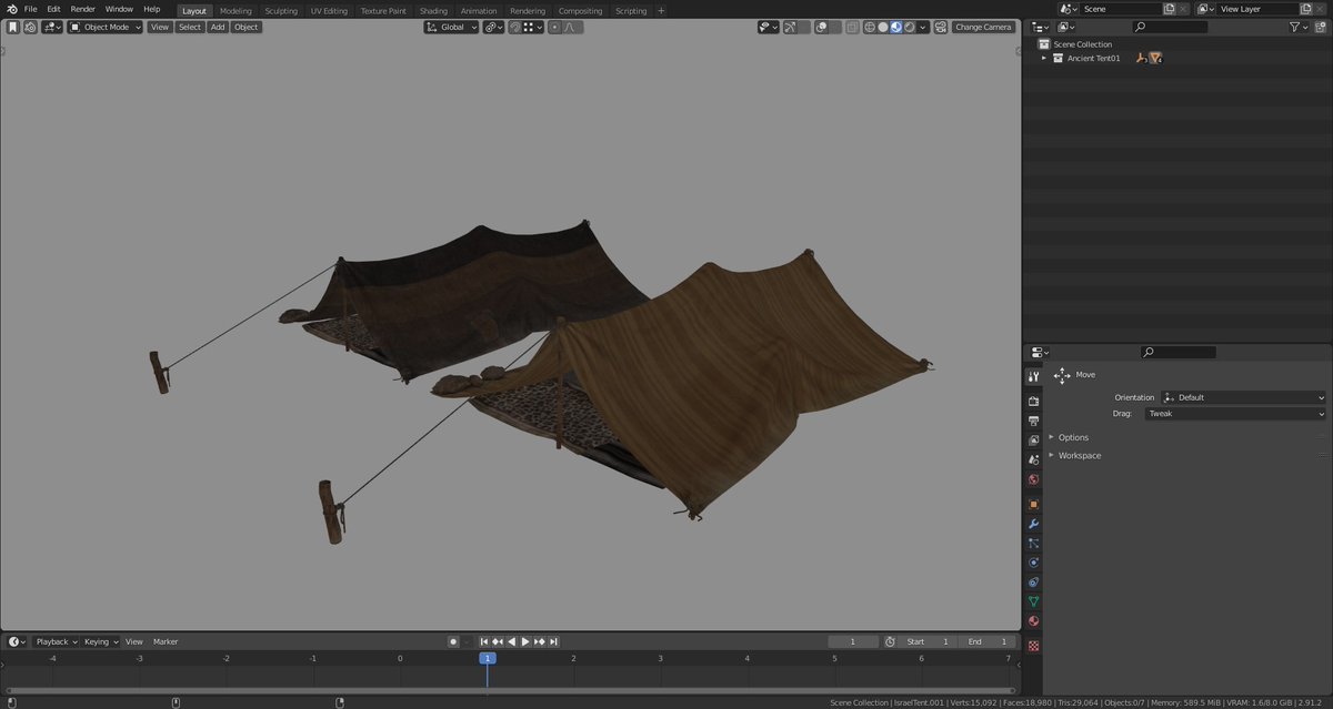 CgSuperb's tweet photo. This is a set of realistic ancient tent models which are made with #Blender and rendered with Cycles. It consists of 2 different models, and applies 11 pieces of 4K high-resolution PBR texture maps with fine material textures. It supports medium shots.
https://t.co/vF7vs1ROX1
#3D https://t.co/nTdk4Tge61