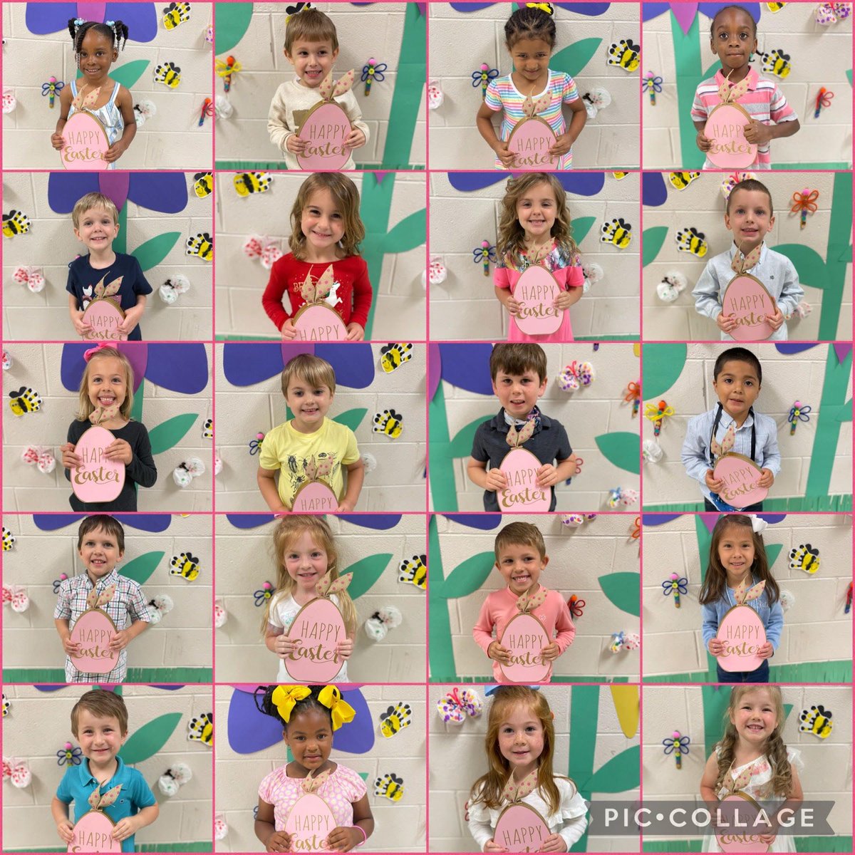 ABCES_Tift's tweet photo. Mrs. Darah and Mrs. Kathi’s class says Happy Easter and enjoy your Spring Break! https://t.co/DiIhyrsxfe