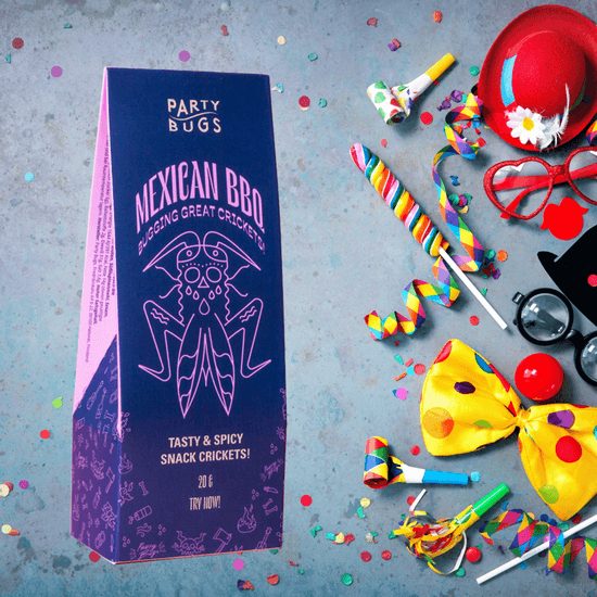 Party Bugs celebrates with you!

The best-tasting and most interesting edible insect brand on the market!

partybugs.com

#partybugs #partybugssnacks #insectoscomestibles #insectsnacks #insectsnack #essbareinsekten #grillos #edibleinsects #insektenessen #insectfoodporn
