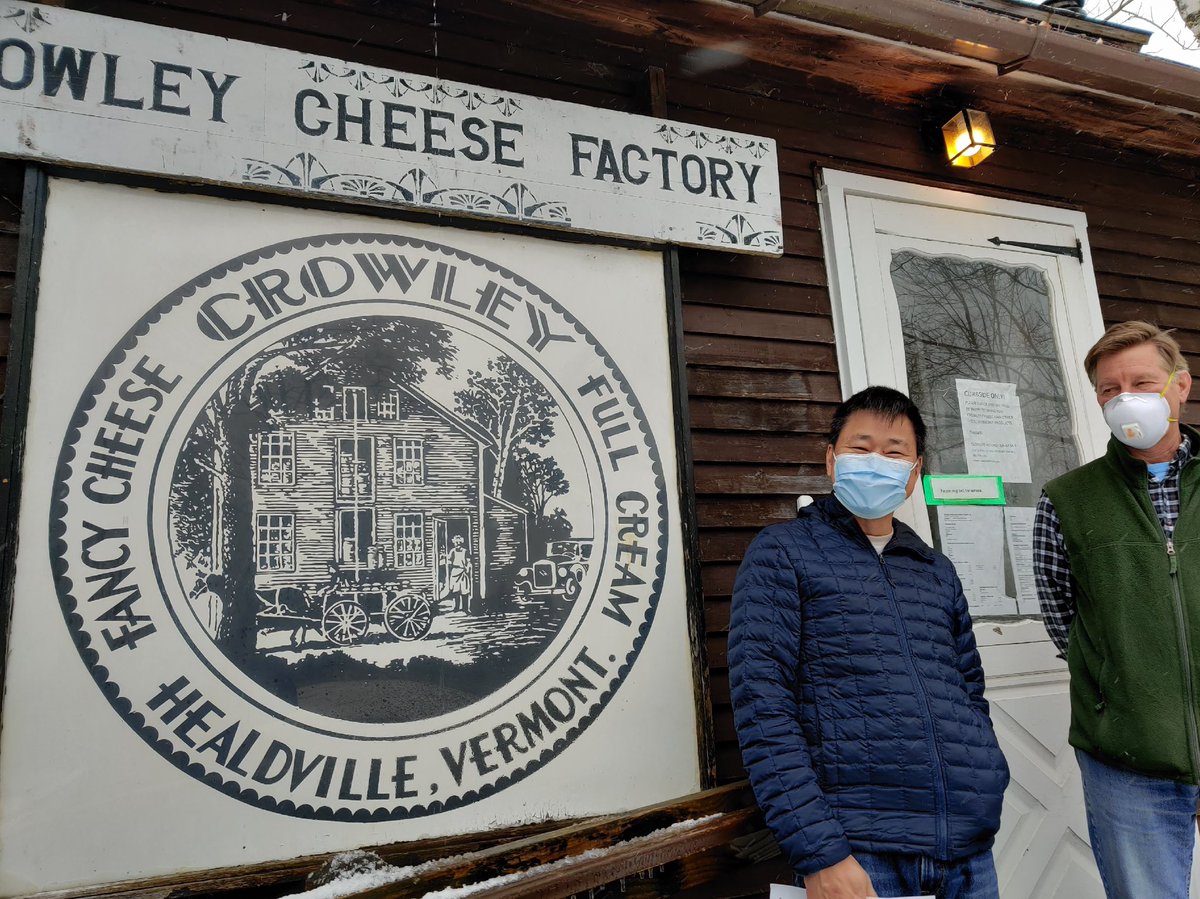 CrowleyCheese's tweet image. Yesterday we had some 1st time visitors stop by for an outdoor “tour” &amp;amp; they stocked up on #VT treats. They said they “really enjoyed the cheeses, pickles and pepperoni. Delicious!” #Vermont #HandmadeVT #Foodie
