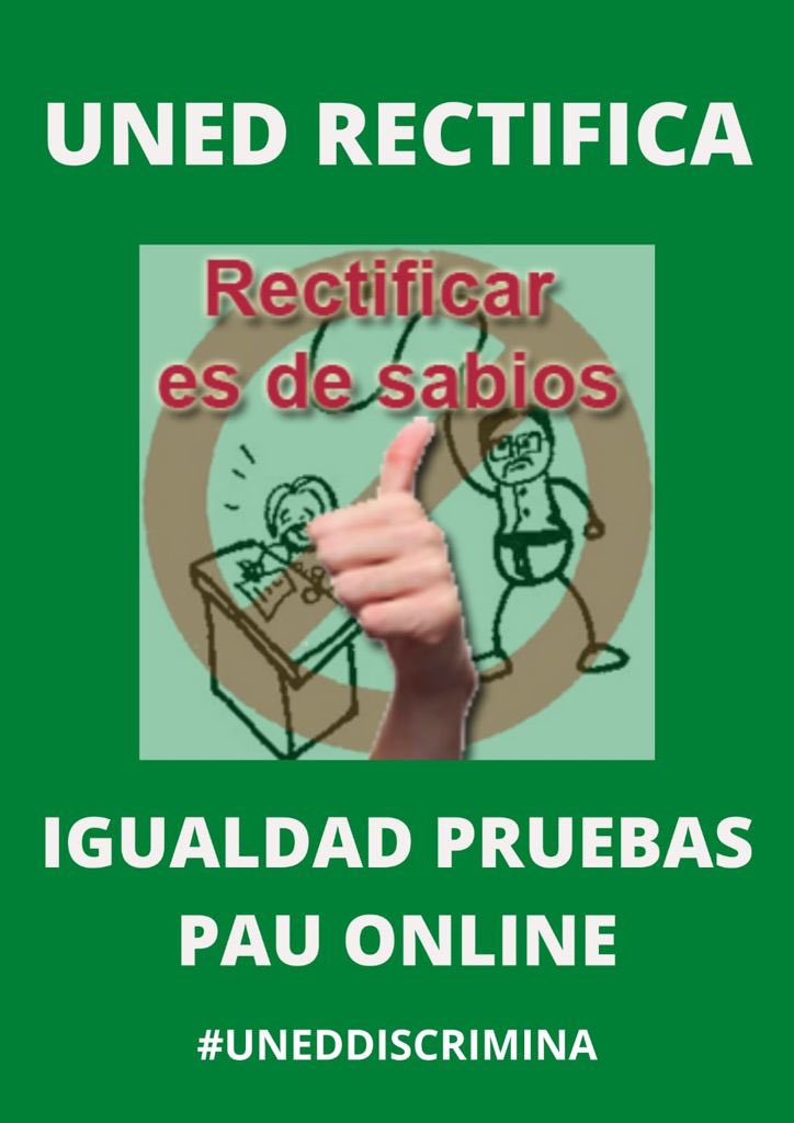 Abderra20921260's tweet photo. Cambiar ya de presencial a online,la situación actual lo exige,dejad de poner en riesgo nuestra salud y la de nuestros mayores #uneddiscrimina @rmairal @CelaaIsabel @miguelgorbe @CrueUniversidad @UniversidadGob @sonietamb https://t.co/yJS97QTwIn
