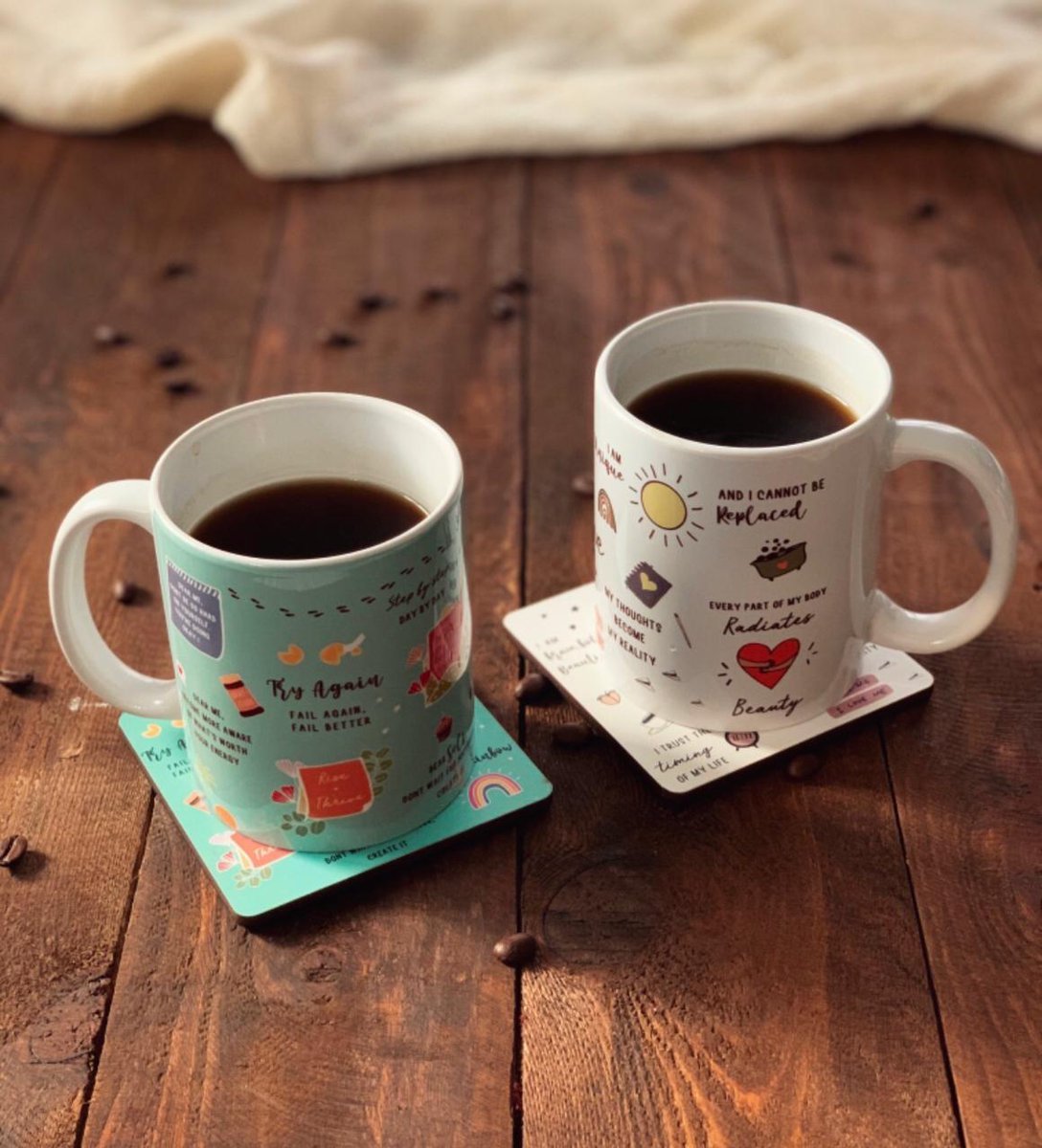 soulfulpatterns's tweet photo. With a list of positive affirmations these mugs from ‘The Mindfulness’ collection in collaboration with @kisslifehelllo helps you to create more mindfulness and calm for the whole day. 

#soulfulpatterns #affarmations #selflove #mentalhealth #mugs https://t.co/ZIPnvHRYT0