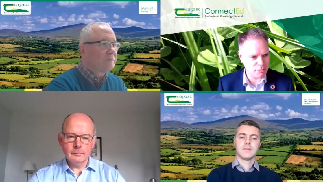 teagasc's tweet photo. On a recent #TheSignpostSeries webinar as part of #WaterQualityWeek @gibson_mark is joined by Noel Meehan, ASSAP Manager & Edward Burgess @TeagascACP Specialist Advisor to discuss working with farmers to improve water quality. Watch it back https://t.co/LBYj3jaLSj @TeagascEnviron https://t.co/n4nufPW3Xd