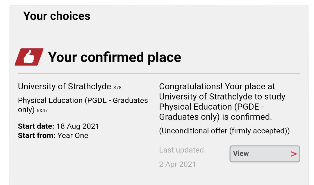 Delighted to have accepted my place on #StrathPGDE in August for Physical Education. Very fortunate this year to have the tough decision where to study after unsuccessful last year. Buzzing to get in the trenches and learn the craft