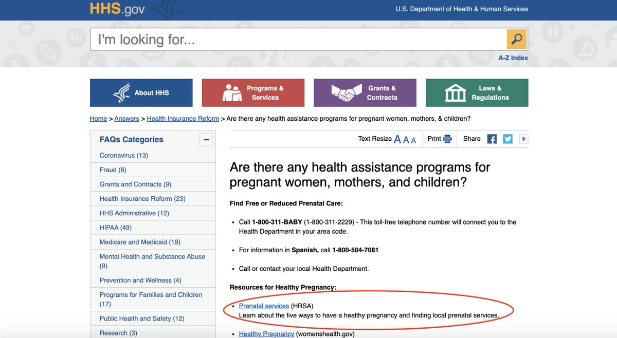 silveriomia's tweet photo. This is ridiculous. On the Department of Health and Human Services website, on the page dedicated to helping pregnant women and mothers access health resources, HALF of the links don't work. @BUSA_DOHHS, @XavierBecerra, please fix this!! #health #mothers https://t.co/uWr2tW2o43
