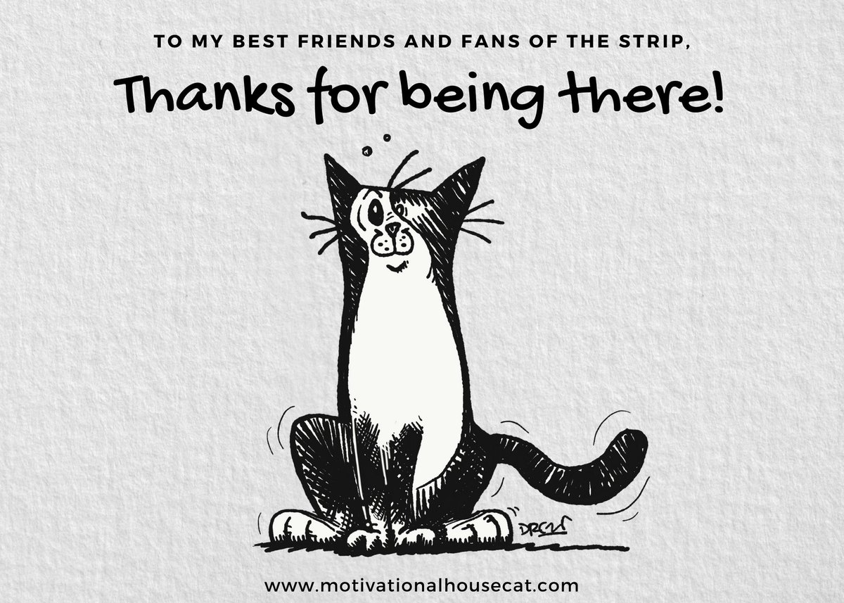 MotivationalKat's tweet photo. https://t.co/47qfrvzqB8
#motivationalhousecat #webcomic #drewgold #makingcomics  #litterboxwisdom #newnormalcomix https://t.co/Sls4eCUBAl