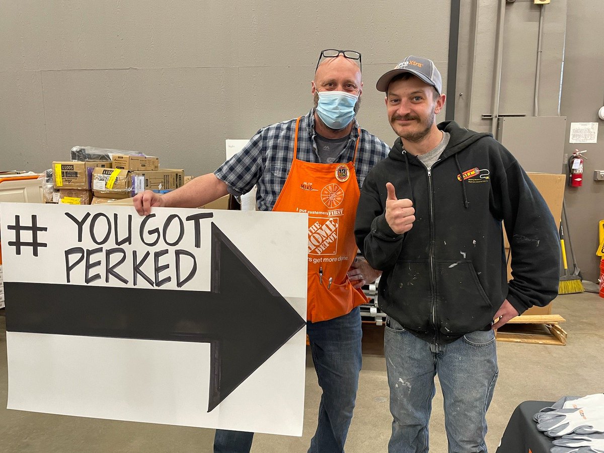 You got PERKED!! We had a lot of fun with PRO appreciation day! Thanks team for a sucessful event! @JasonBallDM198 @ORANGEoregonian @BlankenshipSB @Dale_Brown_THD @JWilsonTHD1803 @Mlove6820