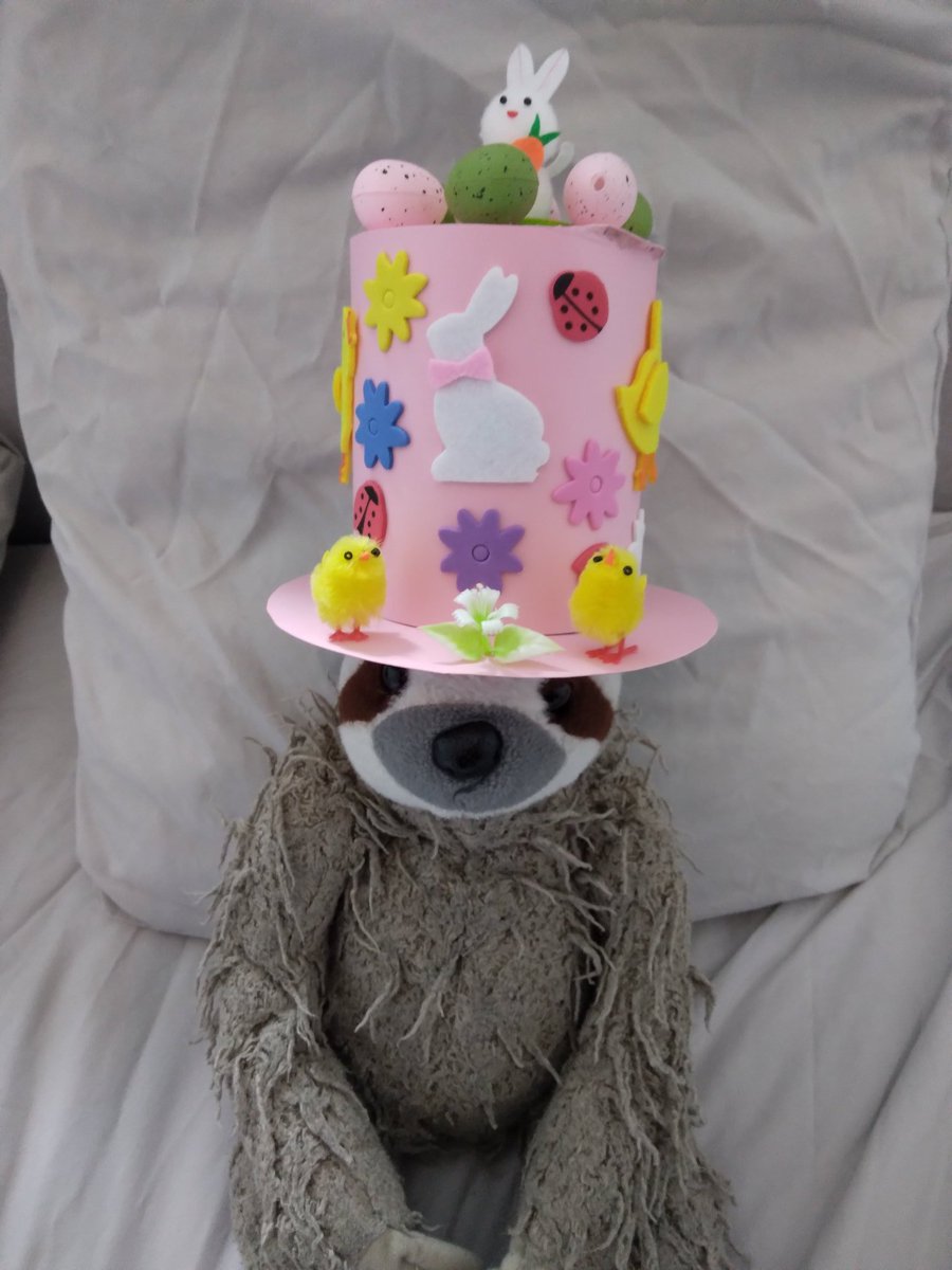 phydrin's tweet photo. B-Rad worked very hard on his Easter bonnet 🥺 isn't he the cutest? https://t.co/JsmpMiLLDj