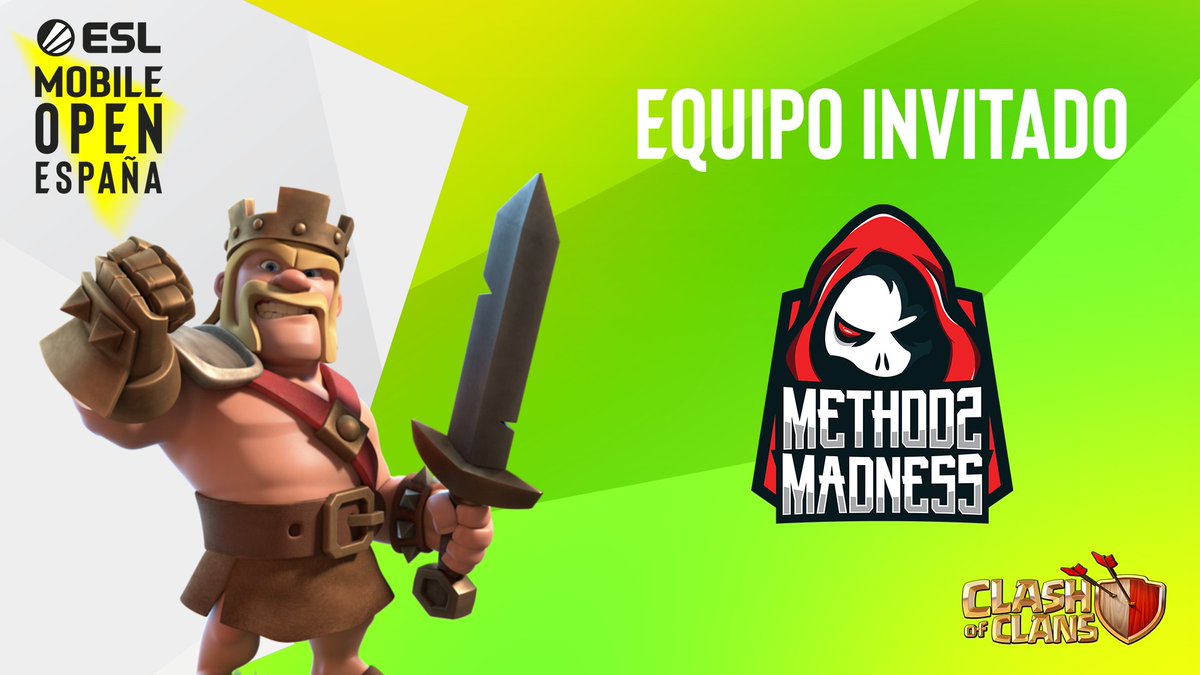 ESLspain's tweet photo. ¿Están vuestras tropas listas? Las de los chicos de @Method2M sí ¡Bienvenidos a la #ESLMobileOpenCoC @CoCEsports !  ⚔ 
El próximo 19 de abril comienza la competición de más alto nivel de #ClashofClans con los mejores equipos de España y Portugal 💥🛡 https://t.co/0TxpYu3hki