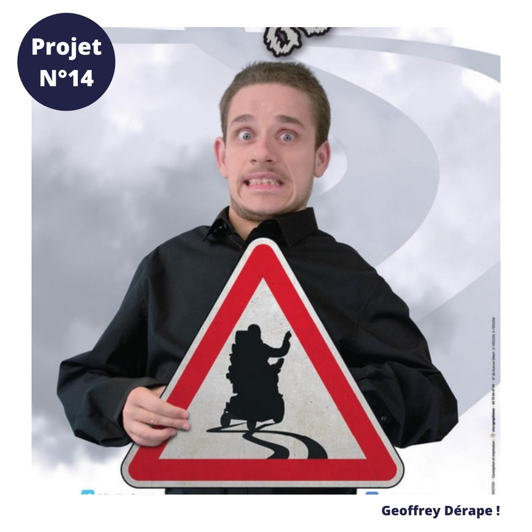 [Projet n°14]

<a href="/GeoffreyBugnot/">Geoffrey Bugnot</a> : Au travers son spectacle « Geoffrey dérape ! » et ses conférences sur le positivisme, Geoffrey apporte une nouvelle vision du #handicap par le biais de l’ #humour. 

#TalentéoAwards