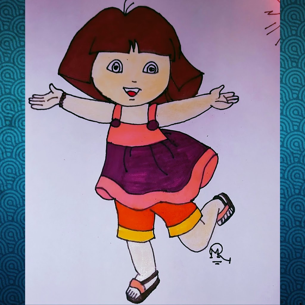 Drawing DORA The Explorer Youtube ➡️@sofiakidszone Find out in this on... |  TikTok