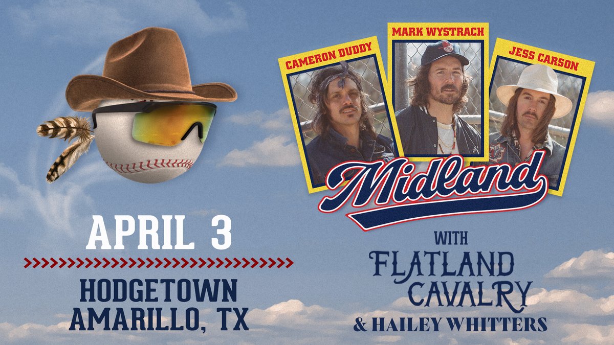 sodpoodles's tweet photo. Our concert tomorrow with Midland, Flatland Cavalry, and Hailey Whitters is officially SOLD OUT! 

Gates open at 6:00 PM. We can't wait to see you all in downtown Amarillo! https://t.co/gVqQCXddTX