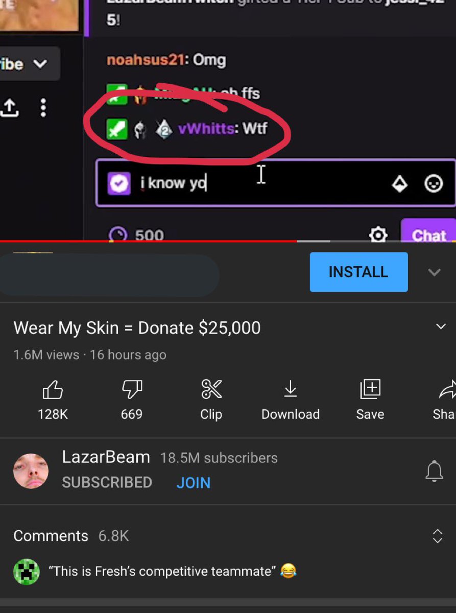 vWhitts's tweet photo. In a @Lazarbeam video, kind of. Very epic #codelazar https://t.co/nGiWjCCTcH