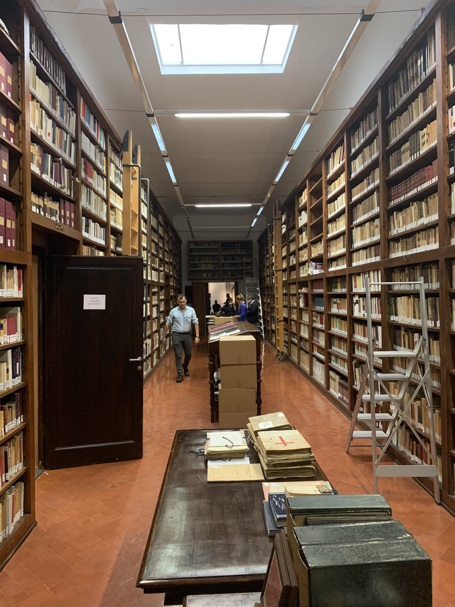 Dr Alessio Assonitis in the archives of Santa Maria Novella