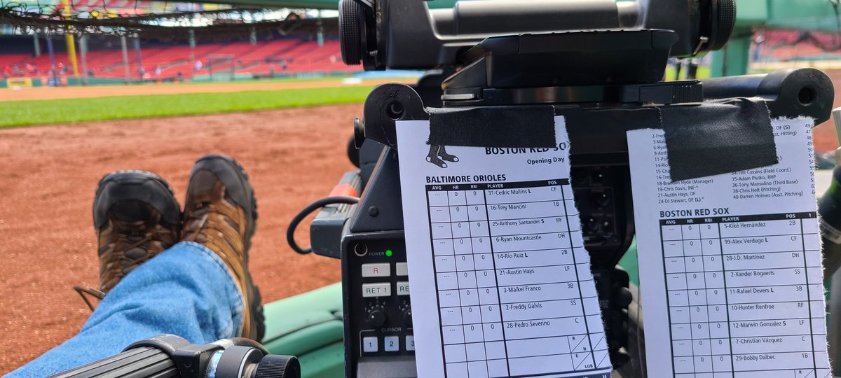 Lifeatlow3rd's tweet photo. Good to be back in the office. Let's play ball. #FenwayPark #RedSox #MLB #Low3rd #Cam1 #OpeningDay https://t.co/DS6NBkCiNI