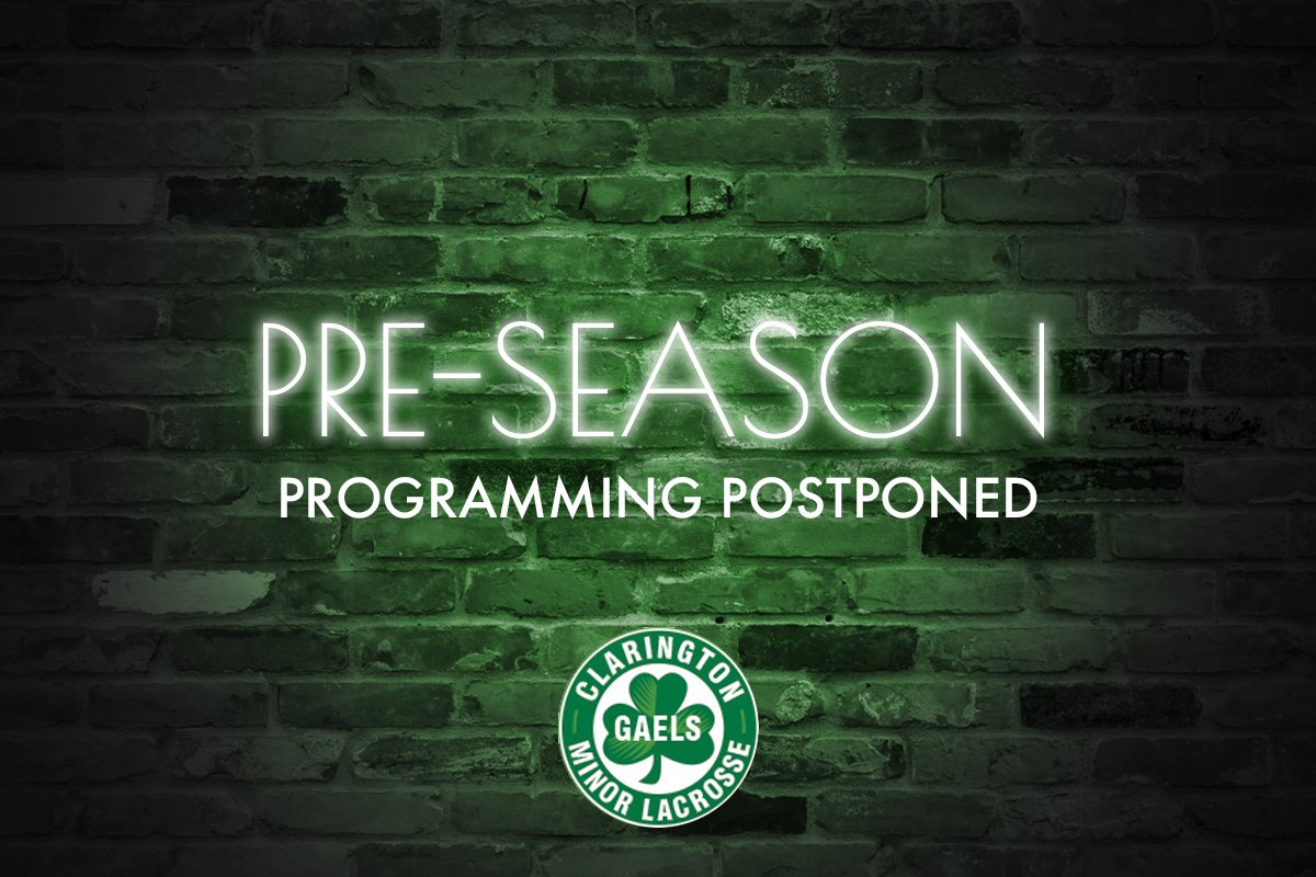 Pre-Season has been postponed

Well it wasn’t the news we were hoping for but with the announcement by the provincial government yesterday we will be postponing the start of our pre-season program till May. We will be ready to hit the floor running so get those sticks ready.