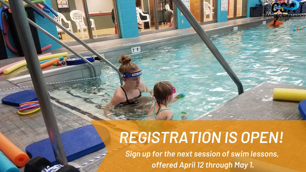 Swim with CSA! Registration is open for our next session of Group Swim Lessons, Stroke Technique, and Swim Club Prep, running between 4/12 and 5/1. Sign up at ow.ly/bcgt50DrHbM. PS: *NEW!* Registering multiple children or days? You will receive a 10% discount at checkout.