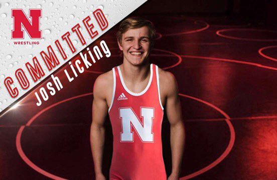 joshua_licking's tweet photo. I am extremely blessed to announce that I am furthering my academic and wrestling career at the University of Nebraska! I would like to thank my family, friends, coaches, and teammates, but most importantly God for getting me to this point in my career! #GBR https://t.co/ehnKq6xWIX