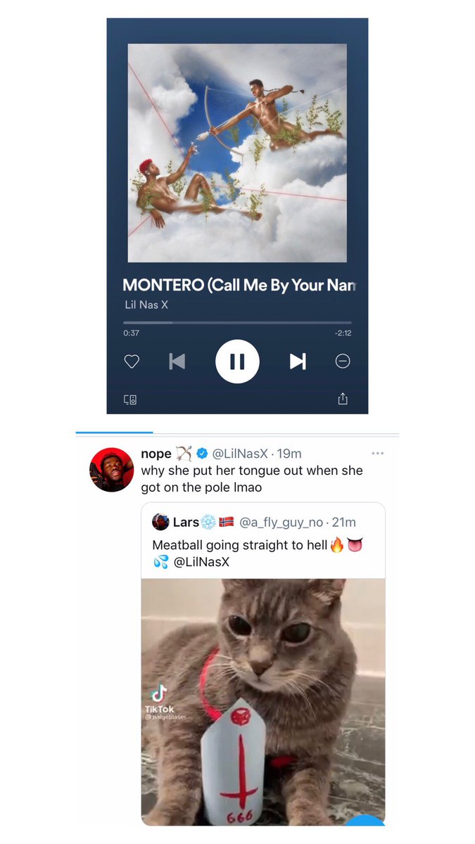 pblaser's tweet photo. @LilNasX Oh you know me &amp; Meatball be listenin 😂🤣🖤🔥👅💦💸 $PMONEYBLAZE @LilNasX ❤️🔥 https://t.co/0YEJHsTOte
