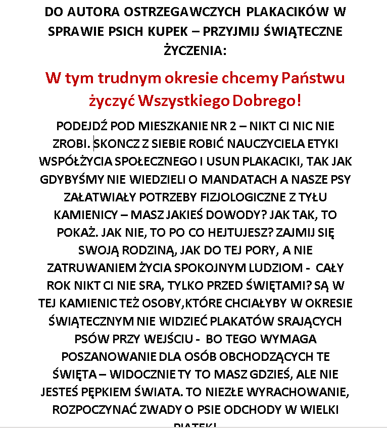 DejvObserwator's tweet image. W Wielki Piątek w mojej kamienicy widzę niesamowite nastroje wśrod sąsiadów: