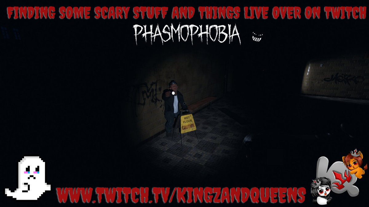 KingZandQueenS1's tweet photo. Time to find Scary stuff and things over on #Twitch:
https://t.co/rSfJqUVoZa
#Phasmophobia #StreamRaiders #dogcam #dualstreamers https://t.co/ishZ2uR2Hl