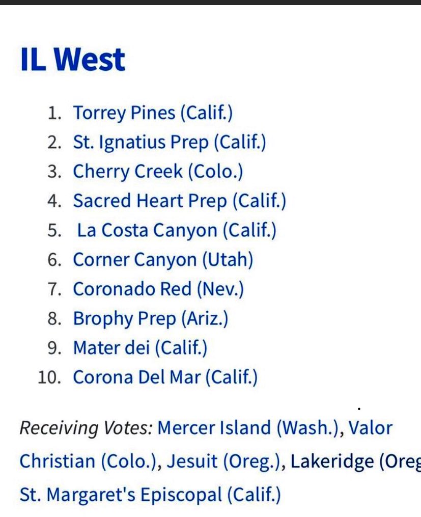 darth_yankee's tweet photo. Inside Lacrosse West Rankings - #7, not too bad to start the season. https://t.co/ZFYOkriKUP