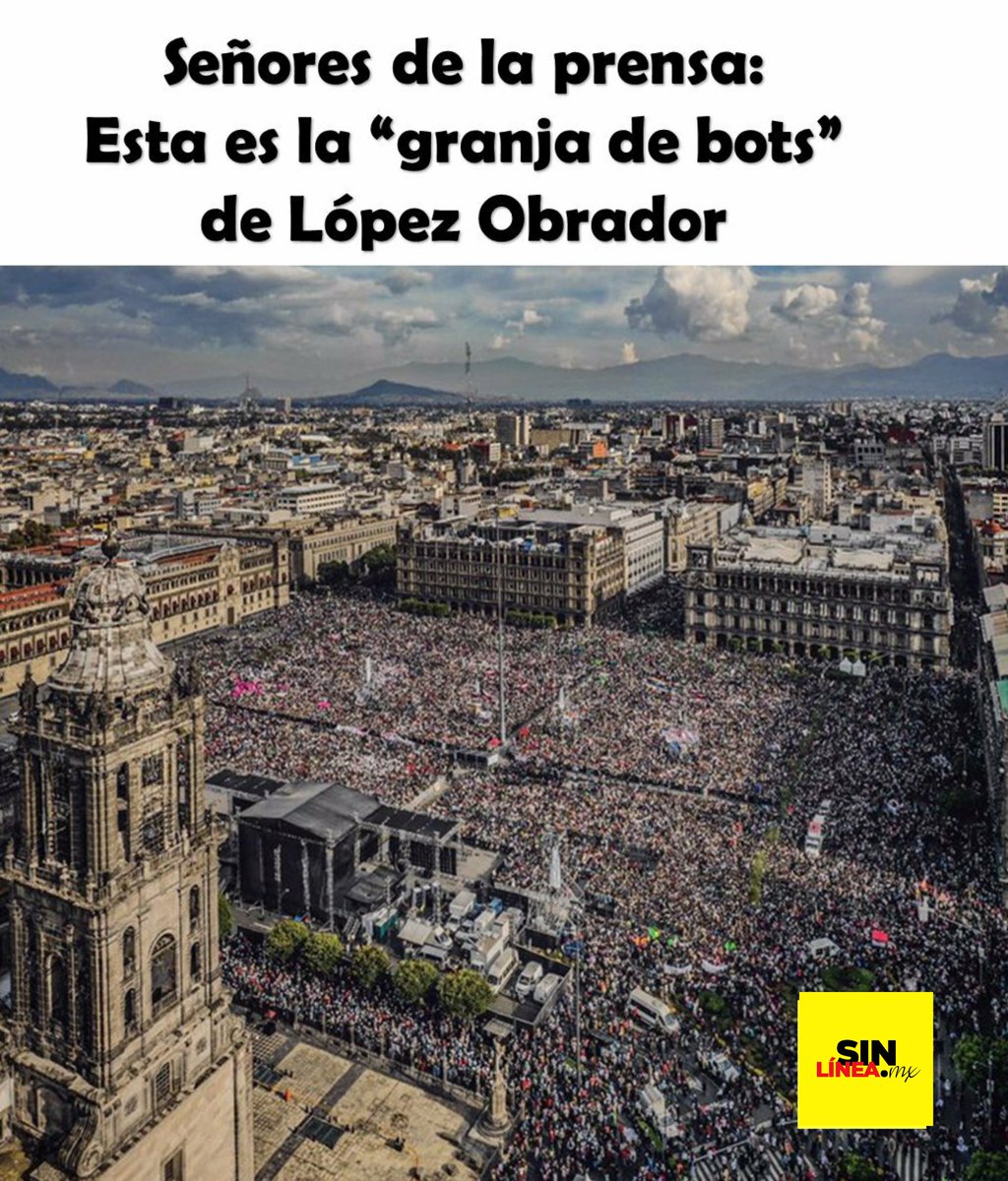 SinLinea_Mx's tweet photo. Por si quieren buscar a la granja de bots de López Obrador 👇
#NoSomosBots https://t.co/7LJJIXACcF