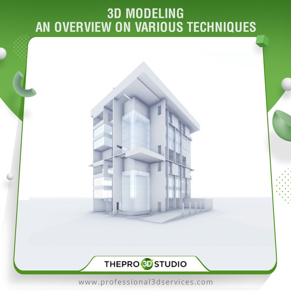 thepro3dstudio's tweet photo. A variety of techniques are involved in 3D modeling. Learning each of them will help you create 3D models with different features. Read the article to know all about them.
https://t.co/D7pvGaFS7e
#3dmodelingtips #3dmodeling #create3dmodel https://t.co/Wc9YVnr3Ch