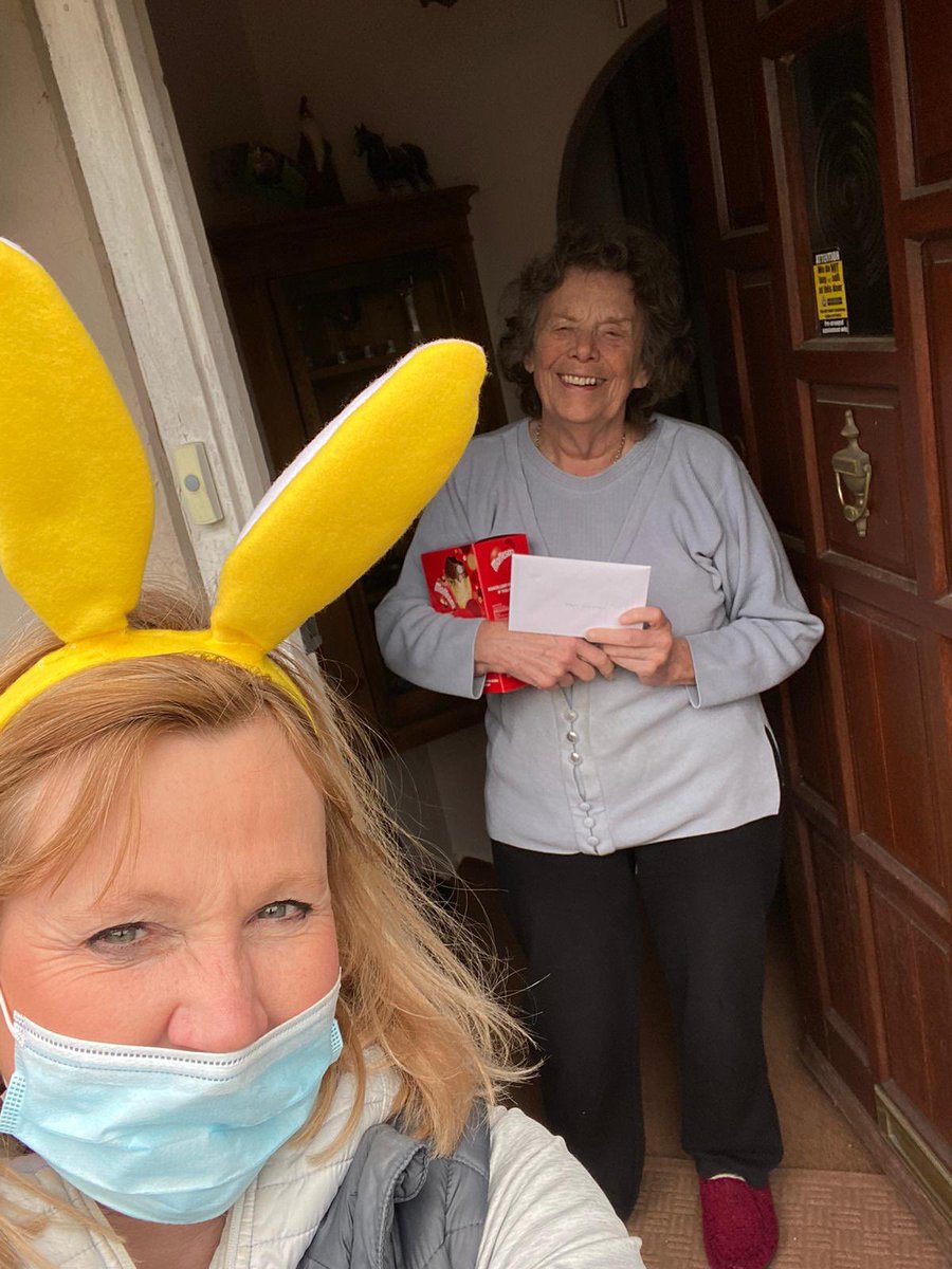 WelbelovedClub's tweet photo. Our Easter Bunnies were out spreading Easter cheer today, delivering eggs and cards. Despite Easter being a happy occasion, it can also be a very lonely long weekend. With many getting together with families it can mean that some can go 4 full days without seeing anyone. https://t.co/wlxhrYD7P6