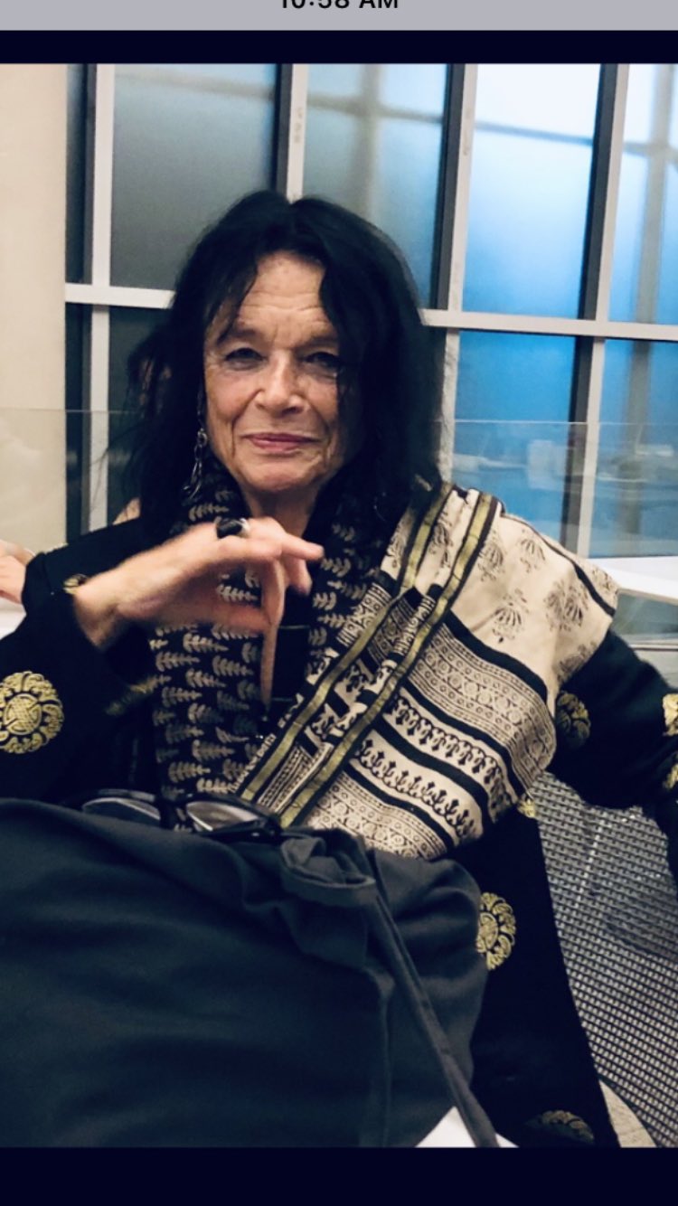 Happy Birthday  Anne Waldman 
I had the good luck to run into her at the Met in 2019 and got this photo 