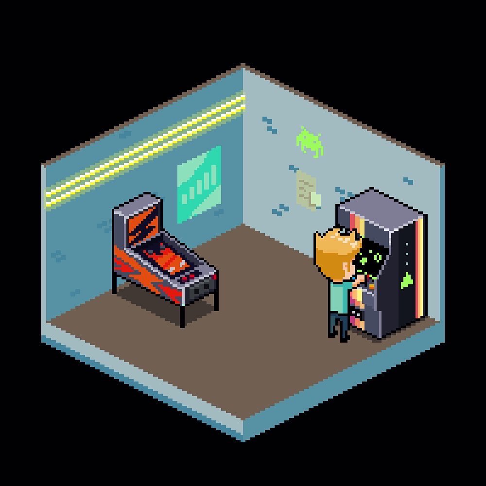 FrancescaDeVivo's tweet photo. An old fashioned arcade I designed a while ago. Iconic 80s vibes.
What’s your favourite palette between the three?
#pixelart #80s #arcade #PixelCesca https://t.co/mwkytSWYjL