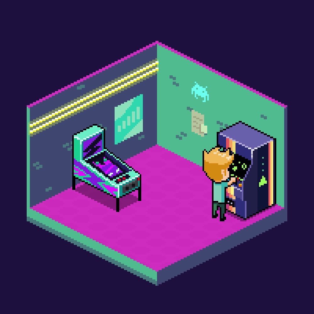 FrancescaDeVivo's tweet photo. An old fashioned arcade I designed a while ago. Iconic 80s vibes.
What’s your favourite palette between the three?
#pixelart #80s #arcade #PixelCesca https://t.co/mwkytSWYjL
