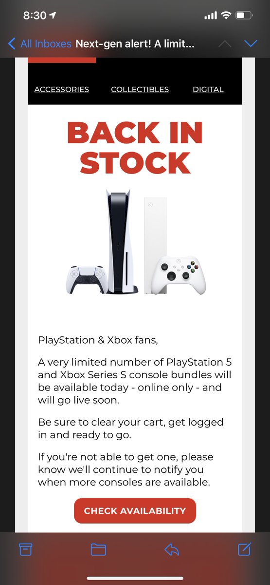 Matt Swider (The Shortcut) (@mattswider) on Twitter photo ๐จ๐จ๐จ Just in: PS5 / Xbox restock this morning (soon) at ๐ GAMESTOP ๐
โป๏ธRT this + follow <a href="/mattswider/">Matt Swider (The Shortcut)</a> + <a href="/techradar/">TechRadar</a> โ I'll let you know when it's live.
Should appear here SOON:
PS5 bundles mttswdr.co/ps5-gamestop-dโฆ
Xbox Series X / Series S bundles mttswdr.co/xbox-series-x-โฆ ๐จ๐จ๐จ Just in: PS5 / Xbox restock this morning (soon) at ๐ GAMESTOP ๐
โป๏ธRT this + follow <a href="/mattswider/">Matt Swider (The Shortcut)</a> + <a href="/techradar/">TechRadar</a> โ I'll let you know when it's live.
Should appear here SOON:
PS5 bundles mttswdr.co/ps5-gamestop-dโฆ
Xbox Series X / Series S bundles mttswdr.co/xbox-series-x-โฆ