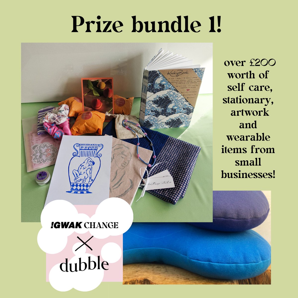 teamgwak's tweet photo. We're hosting a raffle with @dubblezine and you can grab a ticket for just £3!! There are three prize bundles you can win including tons of amazing donated items from small businesses. Please support us by doing this so that we can cover the costs of printing our new !GWAK mag! https://t.co/jlH8qyRlax