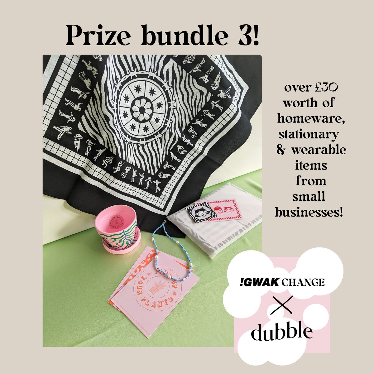 teamgwak's tweet photo. We're hosting a raffle with @dubblezine and you can grab a ticket for just £3!! There are three prize bundles you can win including tons of amazing donated items from small businesses. Please support us by doing this so that we can cover the costs of printing our new !GWAK mag! https://t.co/jlH8qyRlax