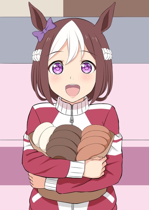 ドーナツの差し入れにきたスペちゃん
#ウマ娘 #スペシャルウィーク 