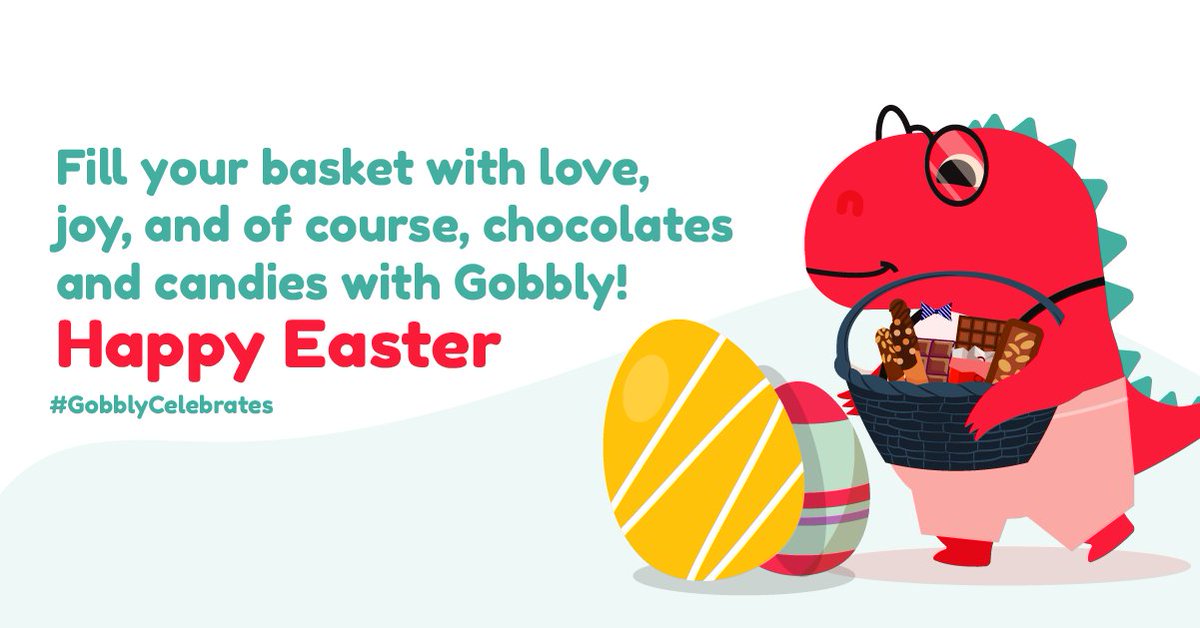 Gobbly_In's tweet photo. Gobbly wishes you and yours a very happy and joyful Easter! #GobblyCelebrates 
#AGobblyEaster #EasterWeekend #EasterMonday #GoodFriday #Easter #EasterCelebrations #EasterEggs #Spring https://t.co/ewQ3sCy2hw